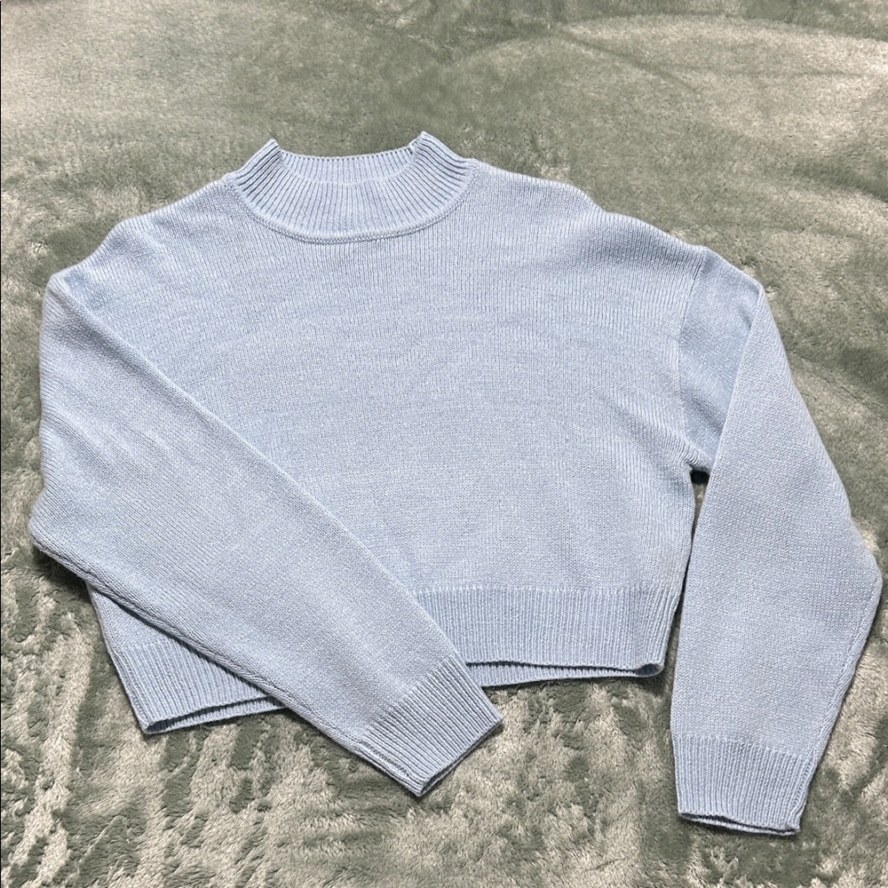 Divided Light Blue Women's Cowl Neck Sweater